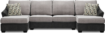 STOCKTON 143" Wide Oversized Sectional with Double Chaise