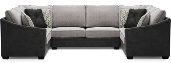 STOCKTON 143" Wide Oversized Sectional with Double Sofa