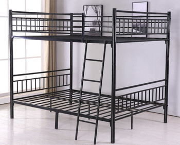 CARDEN Black Full Bunkbed