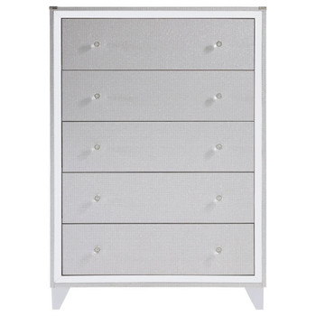 Larue - 5-Drawer Chest - Silver