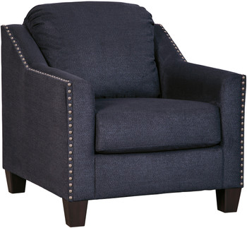 McCree Blue 36" Wide Arm Chair