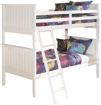 Elli White Bunk Bed Bedroom Set