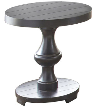 Beth Ebony Round End Table