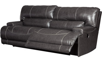 Admiral 91" Wide Top-Grain Leather Reclining Sofa