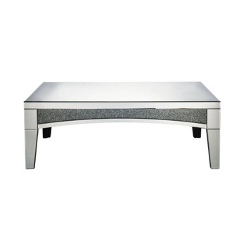 Noralie - 48" Coffee Table - Mirrored & Faux Diamonds