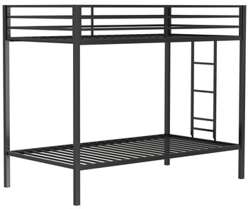SAM Black Twin over Twin Bunk Bed