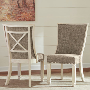 FLEMING White Contoured Dining Chair