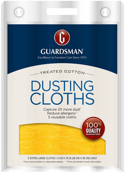 Treated Cotton Dusting Cloth, 5 count