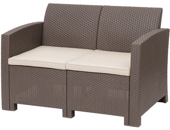 Jerdico Brown 47" Wide Loveseat