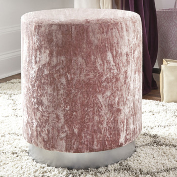 ELIZA Pink 18" Wide x 21" Height Stool  *CLEARANCE