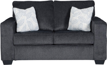 STELLAR Dark Gray 62" Wide Loveseat