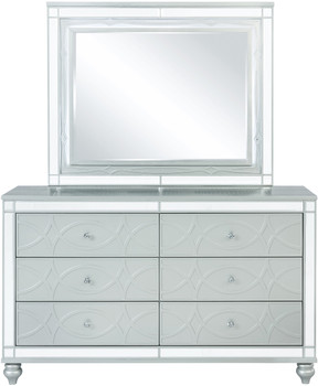 AZURA Silver 62" Wide Dresser