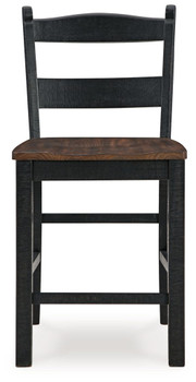 Valebeck - Barstool (Set of 2) - Black / Brown