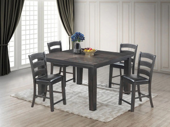 Brackenridge Gray 5 Piece Counter Height Set