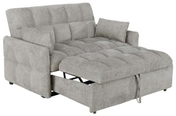 Poppy Light Grey Sleeper Sofa Bed