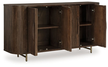 Amickly - Dark Brown - Accent Cabinet