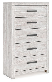 Cayboni - Five Drawer Chest - Whitewash