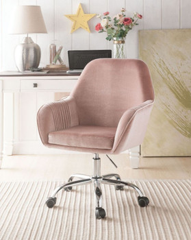 VEL 27" Wide Velvet Swivel Chair