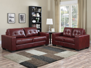 MILLO Red 83" Wide Sofa