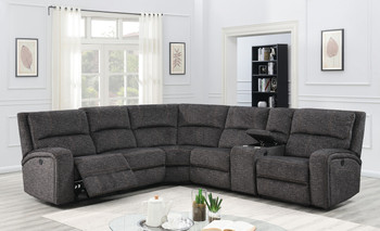 Solaris Grey 146" Wide Reclining Sectional