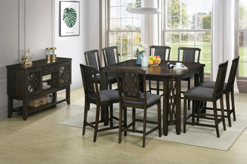 Sumatra Antique Grey 9 Piece Counter Height Set