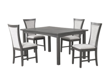 Flair - 5 Piece Dining Set (Table & 4 Chairs) - Gray