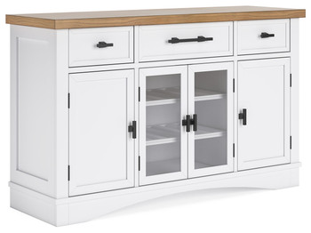 Ashbryn - White / Natural - Dining Room Server