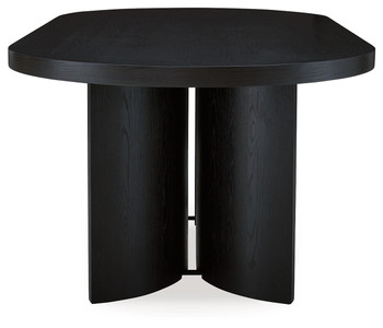 Rowanbeck - Black - Oval Dining Room Table