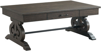 WESTIN Walnut 50" Wide Storage Coffee Table