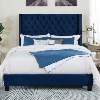 ADITA Blue Platform Bed