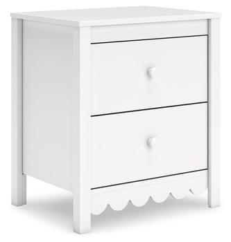 Hallityn - Two Drawer Night Stand - White