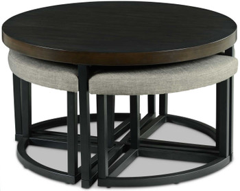 TAMA 36" Wide Coffee Table with Stools