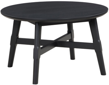 GAYLE Black 32" Wide Round Coffee Table 