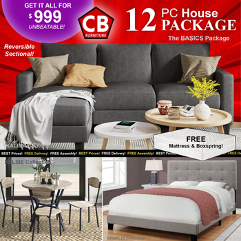 The BASICS 12 Piece Home Furniture Package