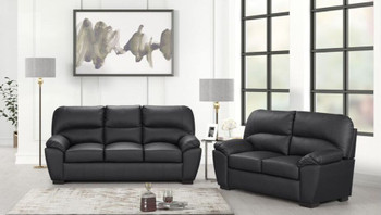 Keiko Black Sofa & Loveseat