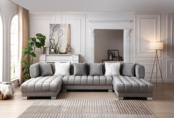 Meridian - Sectional - Gray