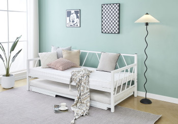 Pop Up - Twin / Twin Bed - White