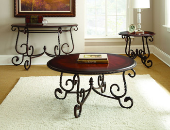 Crowley - 3 Piece Table Set (Cocktail & 2 End Tables) - Brown
