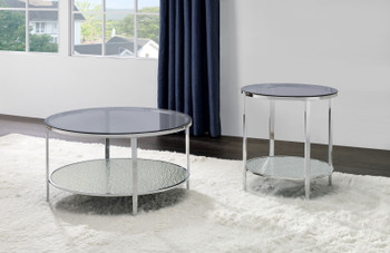 Frostine - 3 Piece Table Set - Silver