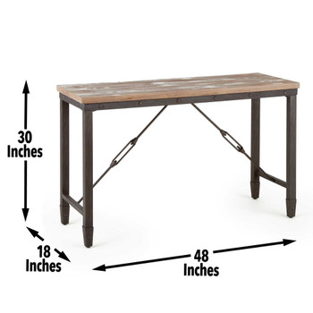 Jersey - Sofa Table - Brown