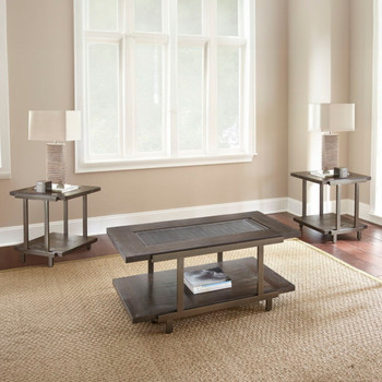 Terrell - 3 Piece Table Set - Brown