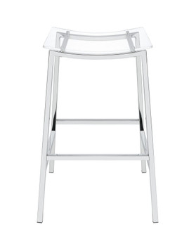 Zena - Backless Bar Stool (Set of 2) - Clear