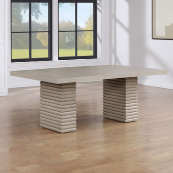 Lily - Dining Table With 18" Leaf - Greige