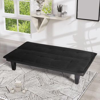 SOWETO Black 66" Wide Sofa Bed