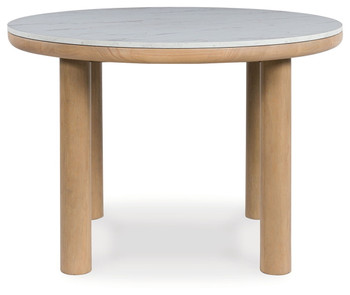 Sawdyn - Light Brown - Round Dining Room Table