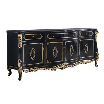 Betria - Console Cabinet - Gold & Black