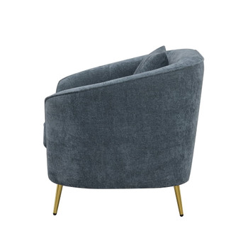 Nakendra - Chair With Pillow - Cobalt Blue Chenille
