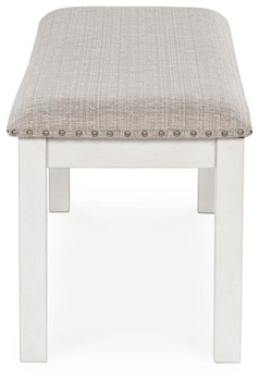 Robbinsdale - Large Upholstered Dining Room Bench - Antique White