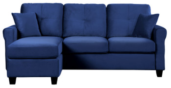 Venture Navy Blue Reversible Sectional