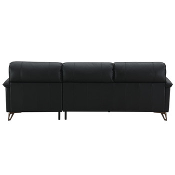 Eilene - Sofa - Black Top Grain Leather